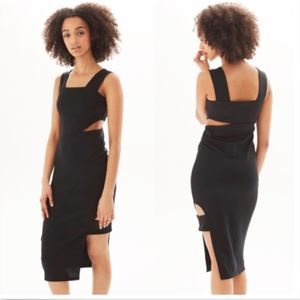 NEW Top Shop Black Cut Out Slit Dress Size 6
